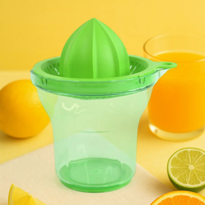 DeoDap Plastic Premium Manual Citrus Juicer – Easy Hand Press Fruit Squeezer for Kitchen Hand Juicer(Green)