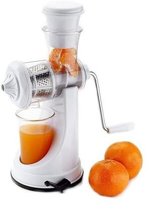 APL Plastic Fruit & Vegetable Steel Handle Juicer Hand Juicer(White)