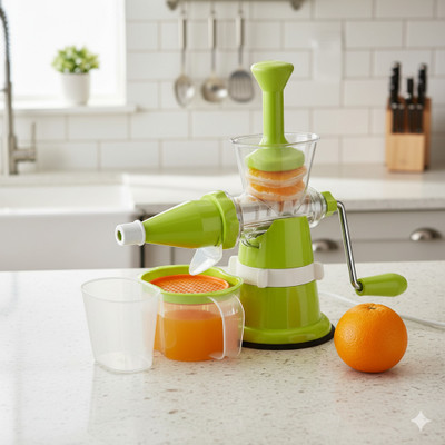 KUBER INDUSTRIES Plastic Hand Juicer(Green)
