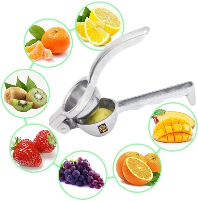 Rajshree Kitchenware Aluminium Aluminium Hand Juicer Lemon Squeezer Presser For Lemon Juice ( Pack of 1 ) Hand Juicer(Silver)