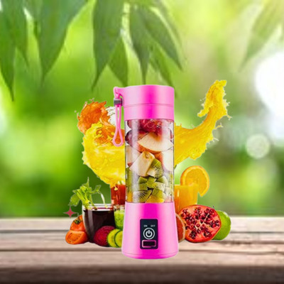 GUGGU Plastic Mini Juicer Blender (USB Rechargeable Juicer)For Juices/Shake, Personal SizeE407 Hand Juicer(Multicolor)