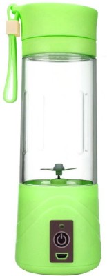 WunderVoX ™ Mini USB Electric , Portable 380ml Blender Drink Bottle USBJ-38 20 Juicer (1 Jar, Green)
