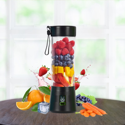 ROAR Plastic Electric Fruit Juicer, USB Rechargeable, Mini Juicer Grinder For shake/JuiceA322 Hand Juicer(Multicolor)