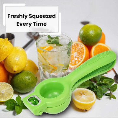BLLUEX Plastic Plastic Lemon Squeezer Ergonomic Citrus Press, Multi-Function Juicer Hand Juicer(Multicolor)