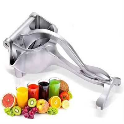 MOBONE Aluminium Hand Juicer,Squeezer Citrus Press Heavy Duty Hand Press Manual Fruit Juicer Hand Juicer(Silver)