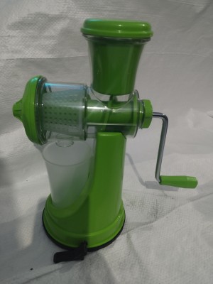 frc Plastic Jali Manual Fruits and Vegetables Juicer With Steel Handle Hand Juicer(Green)