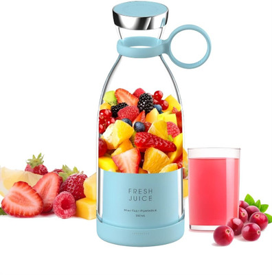 Tradezon Plastic Portable Mini Juicer Blender Bottle 420ml | Hand Juicer(Multicolor)