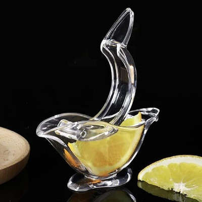 ghelanicreation Plastic Lemon Squeezer Hand Juicer(Clear)