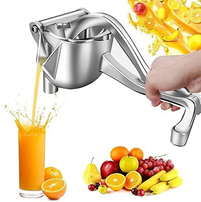 SKYVOKES Aluminium Heavy Duty Lemon Orange Juicer Manual Fruit Press Squeezer Fruit Juicer Tool Hand Juicer(Silver)
