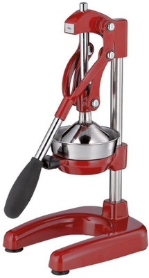 AQUARIUSSTORE Steel Stainless Steel Citrus Juicer Orange Squeezer Hand Press juice Maker Machine Hand Juicer(Red)