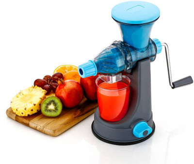AK10ZONE Plastic for Fruits and Vegetables with Steel Hand Juicer(Multicolor)