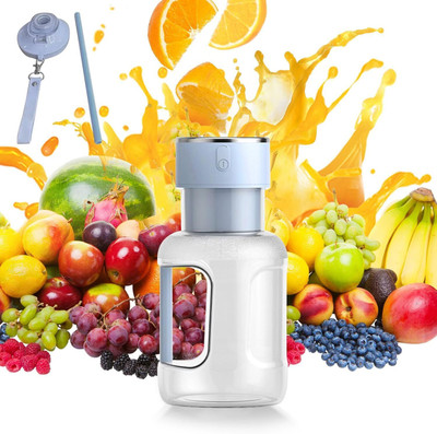 THE TAJKLA Plastic Portable Blenders | Rechargeable Juicer Machines or Vegetables Fruit Hand Juicer(Blue)