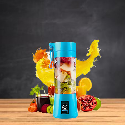 SACRO Plastic Mini Juicer Blender (USB Rechargeable Juicer)For Juices/Shake, Personal SizeW410 Hand Juicer(Multicolor)
