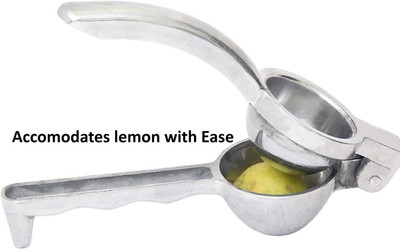 MOBDESK Aluminium Steel Lemon Squeezer with Built-In Bottle Opener-Durable Function Hand Juicer Hand Juicer(Silver)