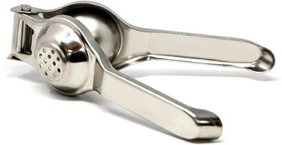 Fanqew Steel Home 2 in 1 Manual Stainless set Steel Lemon Squeezer/Juice Hand Juicer(Silver)