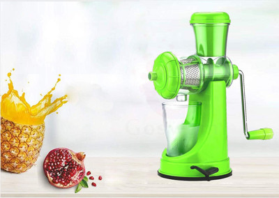 Haveli Plastic |Big Juicer Machine|Deluxe Fruit & Vegetable Manual juicer with Steel Handle Hand Juicer(Green)