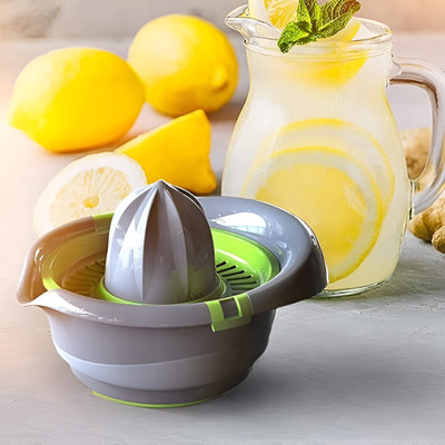 BLLUEX Plastic Hand Press Juicer, Lemon & Orange Hand Squeezer Easy Pour Lock it Juice Maker Hand Juicer(Multicolor)