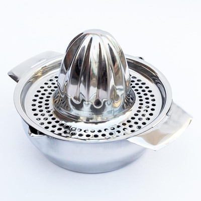 KARFE Steel Stainless Steel Lemon Juicer/Mousambi Juicer/Citrus Reamer Hand Juicer(Silver)