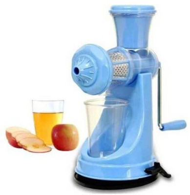 Philocaly Enterprise Plastic Fruit and Vegetable Juicer with Steel Handle and Waste Collector with Vaccum Locking System Hand Juicer Plastic Hand Juicer Hand Juicer(Blue)