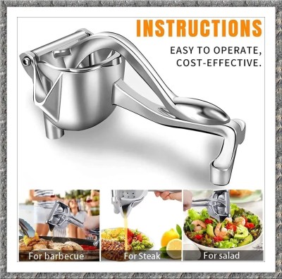 Kello Aluminium fruit juicer press citrus Hand Juicer(Silver)