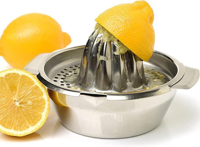 finality Steel Citrus Squeezer|For Orange & Lemon, Pack of 1 Hand Juicer(Silver)