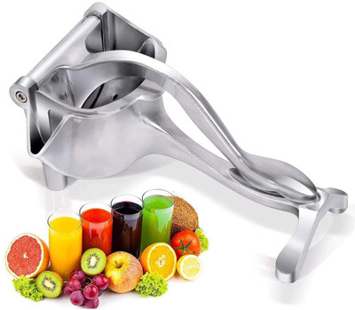 Fulkiza Aluminium Manual Press Hand Fruit Juicer Hand Juicer(Silver)