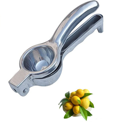 NURIOR Aluminium Lemon/Lime Squeezer Manual Hand Press Lemon Squeezer Nimbu Juicer Kitchen Tools Hand Juicer(Silver)