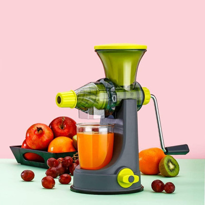 BLLUEX Plastic Portable Orange Hand Juicer with Steel Handle Vacuum Locking System Fruit Juicer Hand Juicer(Multicolor)