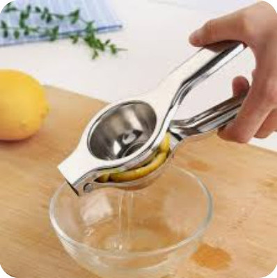BOLDHIGH Aluminium Lemon Hand Squeezer/Safe Quick and Effective Manual Citrus Juicers / Hand Juicer(Silver)