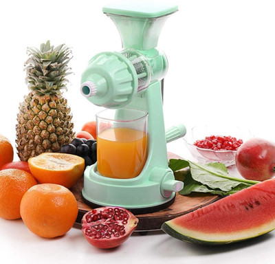 JASS Plastic APEX Fruit & Vegetable Steel Handle Juicer || All Fruits || Multicolor Hand Juicer(Green)