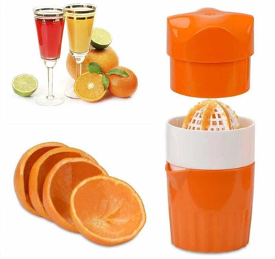 FLYUP Plastic Manual citrus juicer,Orange juicer,Lemon squeezer,Orange squeezer for fruits Hand Juicer(Orange)