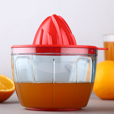 GK sales Plastic Hand Juicer / Orange Juicer / Fruit Juicer / Lemon Juicer / Juicer Machine Hand Juicer(Red)