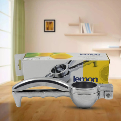 Krishna Creation Aluminium Lemon Squeezer Nimbu Presser for Kitchen/Lemon, Food grade aluminium Hand Juicer(Silver)