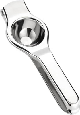 Fanqew Steel Stainless steel Lemon Squeezer,Manual Citrus Press,Lemon Juice Hand Juicer(Silver)
