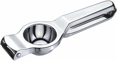 NURIOR Steel 2 in 1 Manual Stainless Steel Lemon Squeezer/Juice Extractor with Bottle Opener Hand Juicer(Steel)