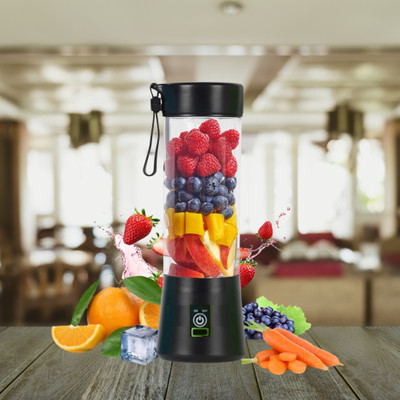 SACRO Plastic Electric Fruit Juicer, USB Rechargeable, Mini Juicer Grinder For shake/JuiceC384 Hand Juicer(Multicolor)