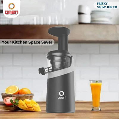 OMEN Plastic Frisky Slow Juicer Hand Juicer(Black)