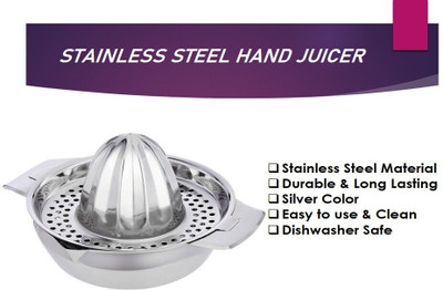 finality Steel Hand Juicer for Lemon & Orange Hand Juicer(Silver)