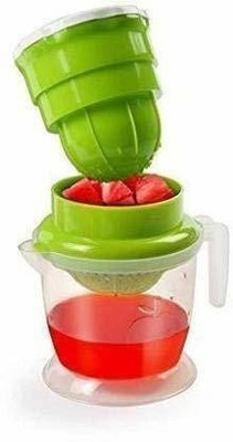 HALAR Plastic Mini Small Nano 2 in 1 Hand Press Manual Juicer, Manual Juicer for Fruits Hand Juicer(Multicolor)
