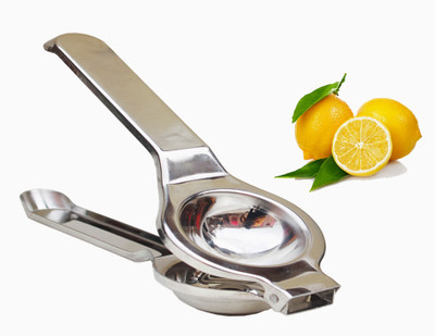 ERcial Store Steel Lemon Squeezer Heavy Quality, Comfortable Handle for Efficient Juice Extraction Hand Juicer(Silver)