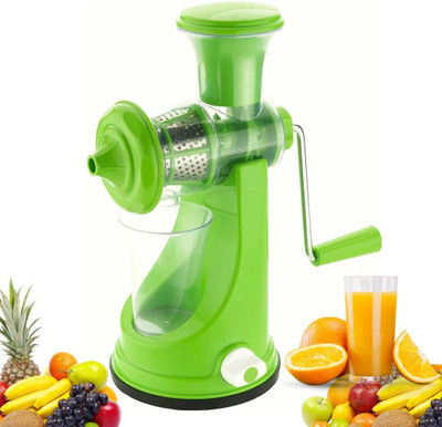 WELLWINGS Plastic, Steel MANUAL JUICER Hand Juicer(Green)
