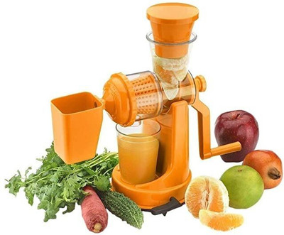 SK NAHAR Collection Plastic Best Portable Juice Making Machine with Steel Handle For Fruits Hand Juicer(Orange)
