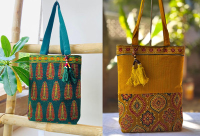 CRAFTWELL Women Green, Yellow Messenger Bag(Pack of: 2)