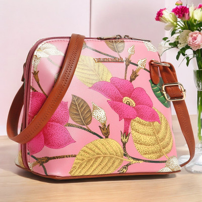 Women Marks Pink Sling Bag W-M-44-PINK