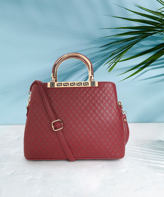 PEARLUXIS Women Maroon Shoulder Bag