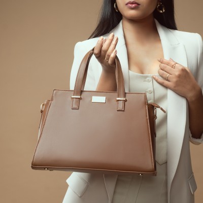 Strokes by Namrata Mehta Women Brown Handbag