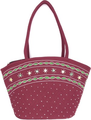 SriShopify Handicrafts Women Maroon Handbag