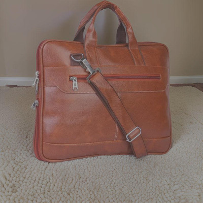 house of common Men & Women Tan Messenger Bag