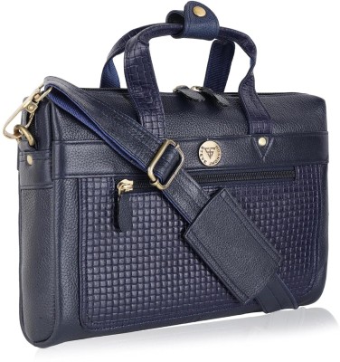 Steve J Men & Women Blue Messenger Bag