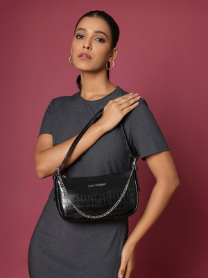 LINO PERROS Women Black Shoulder Bag